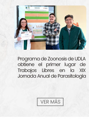 Programa de Zoonosis de UDLA obtiene el primer lugar de Trabajos Libres en la XIX Jornada Anual de Parasitología