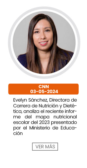 Evelyn Sánchez, Directora de Carrera Nutrición y Dietética, analiza el reciente informe del mapa nutricional escolar del 2023 presentado por el Ministerio de Educación