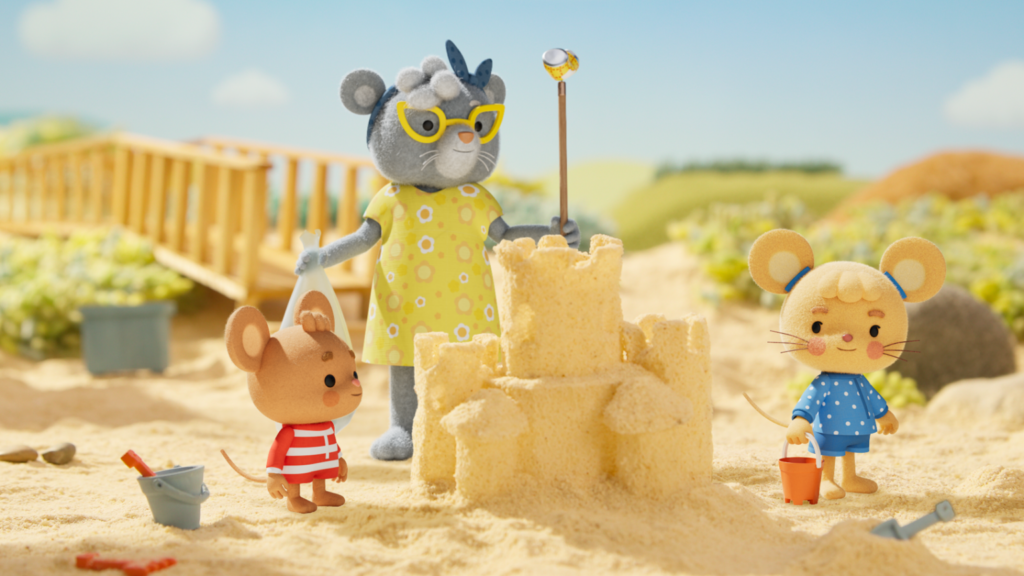 Personajes animado de la serie Wow Lisa.