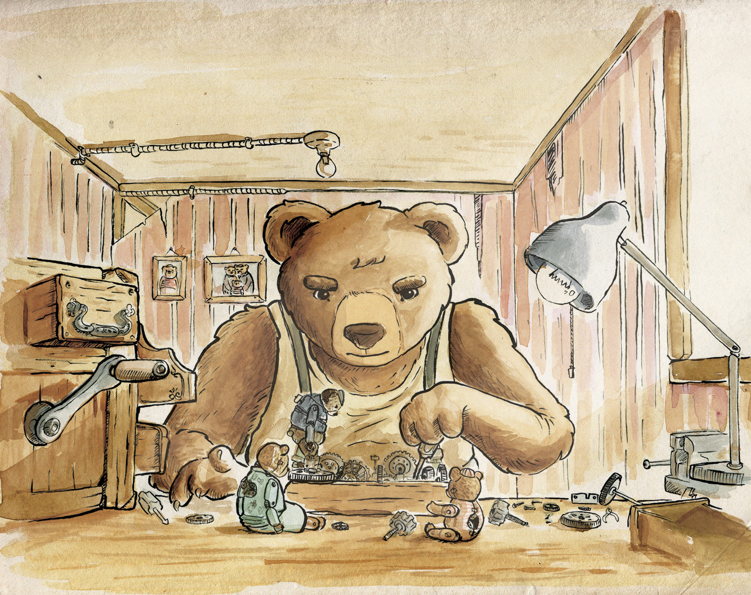 Ilustración de Historia de un Oso.