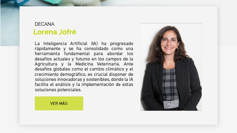 Columna de opinión Lorena Jofré, Decana de la Facultad de Medicina Veterinaria y Agronomía UDLA