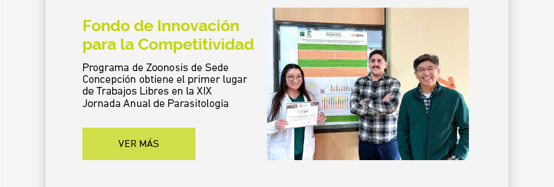 Programa de Zoonosis de Sede Concepción UDLA obtiene el primer lugar de Trabajos Libres en la XIX Jornada Anual de Parasitología