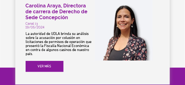 Carolina Araya, Directora de carrera de Derecho de Sede Concepción