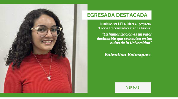 Egresada destacada Valentina Velásquez